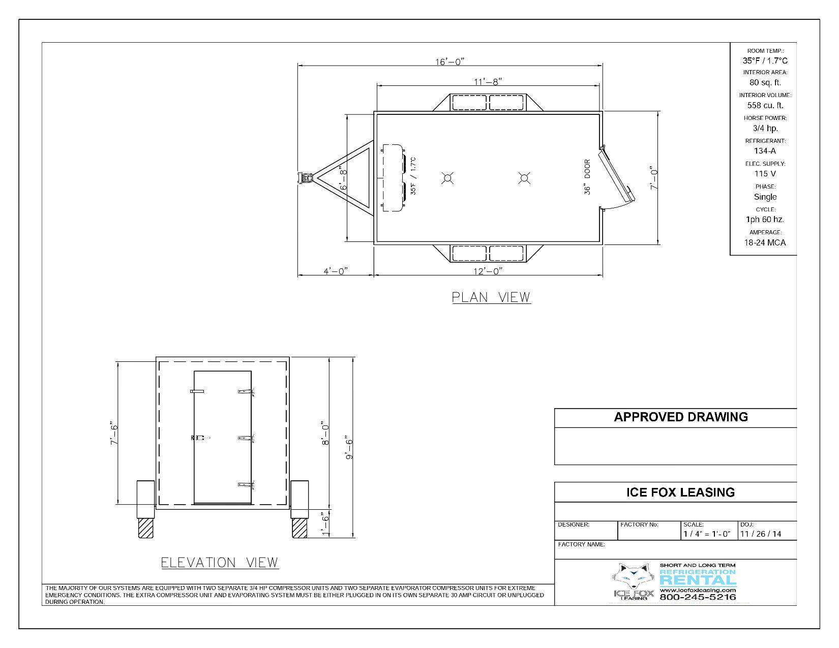 12FT REFRIGERATED TRAILER - ICE FOX Equipment